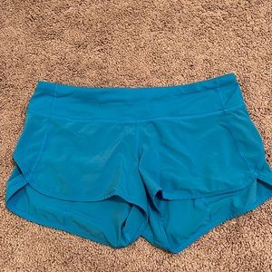 blue lululemon shorts